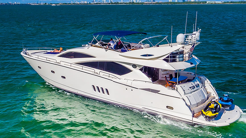 Rent 82 Sunseeker Top Gun - Miami Yacht Rentals