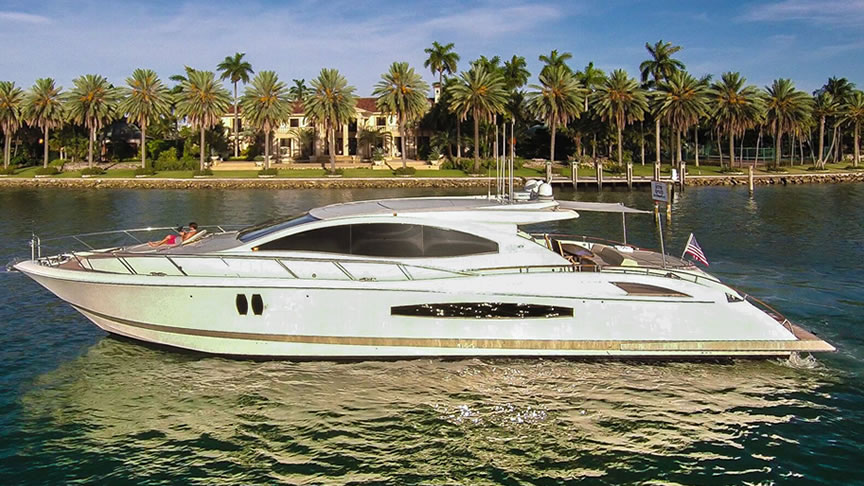 Rent 75 Lazzara Sport - Miami Yacht Rentals